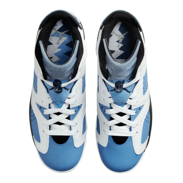 (GS) Air  6 Retro 'White / UNC University Blue' (2022) 384665-410 - Image 5