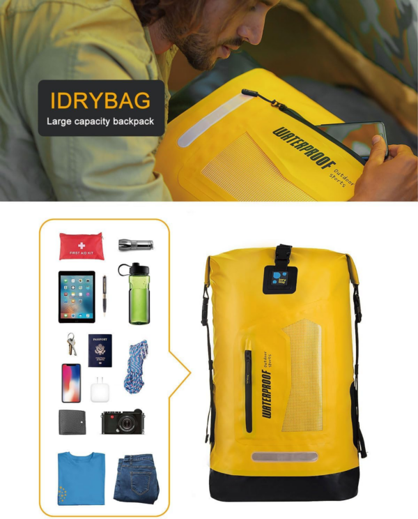 Waterproof Backpack Dry Bag 20L/30L/40L, Floating Dry Backpack Waterproof for Men, Dry Sack Waterproof Bag for Kayak - Image 6