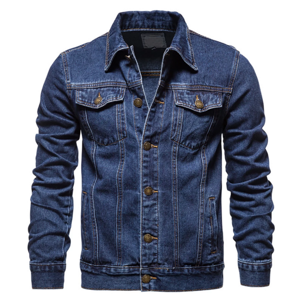 Men Oversized Denim Jacket plus Size Lightweight Button down Lapel Jean Coat Big and Tall Outwear Jackets