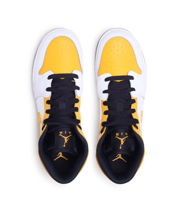 Big Kid'S  1 Mid "University Gold" White - Image 2