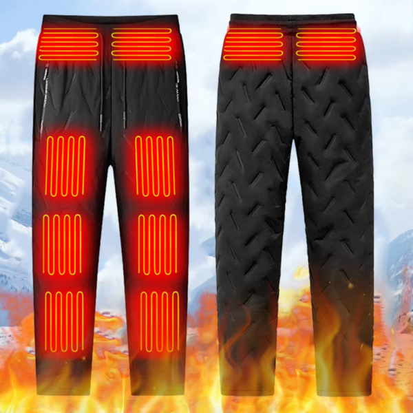 Unisex Heated Pants 10 Heating Zones Electric Heated Trousers 3 Temperature Modes Waterproof Winter Electric Warmer Clothing - Image 2