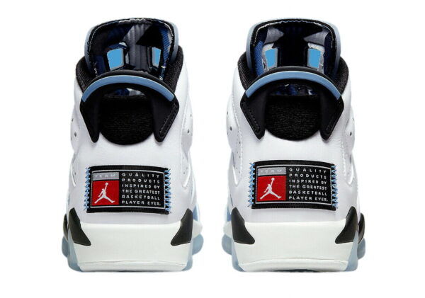 (GS) Air  6 Retro 'White / UNC University Blue' (2022) 384665-410 - Image 4