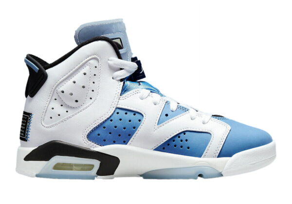 (GS) Air  6 Retro 'White / UNC University Blue' (2022) 384665-410 - Image 2