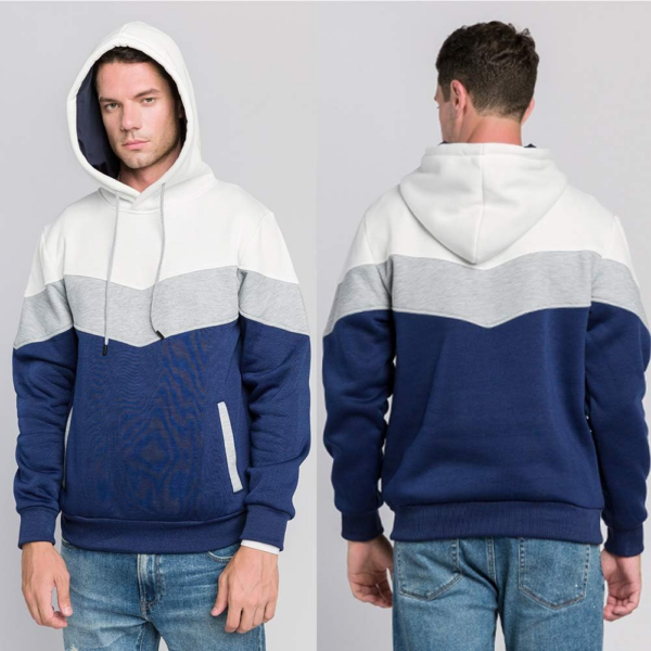 Mens Hooded Sweatshirt Casual Long Sleeve - Image 2