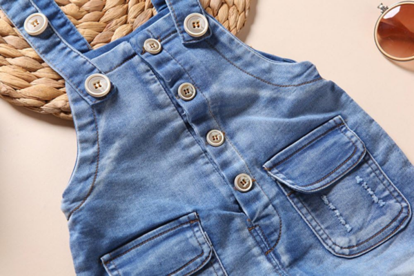 Baby & Little Boys/Girls Blue & Black Denim - Image 3