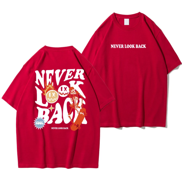 Never Look Back Creative Smile Skull Printing Cartoons - Image 16