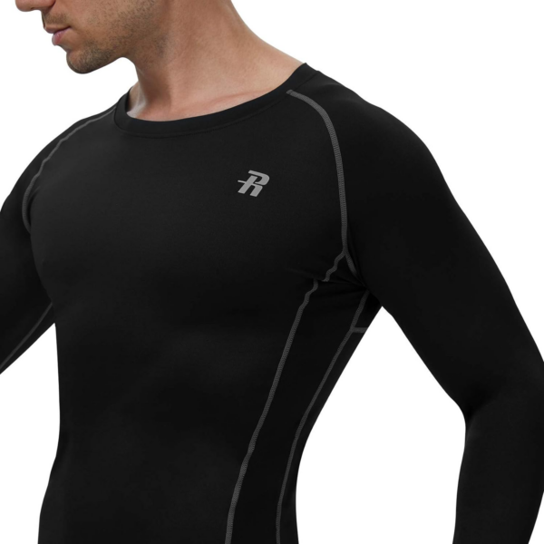 Compression Shirts for Men Long Sleeve Cool Dry Athletic Workout Tee Shirts Fishing Sun Shirts Sports Thermal Tights - Image 3