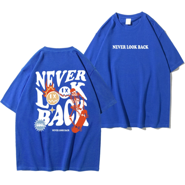 Never Look Back Creative Smile Skull Printing Cartoons - Image 12