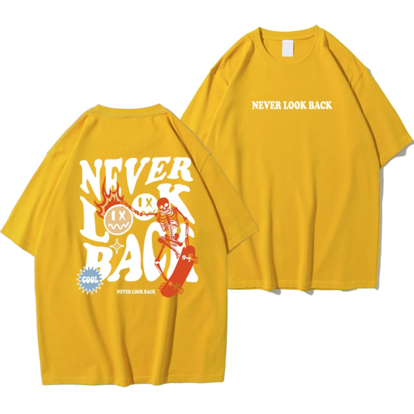 Never Look Back Creative Smile Skull Printing Cartoons - Image 17