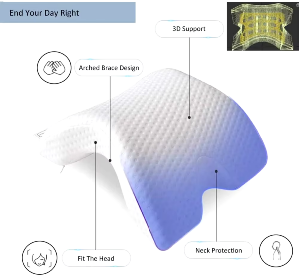 U-Shaped Curved Orthopedic Pillow for Sleep - Image 6