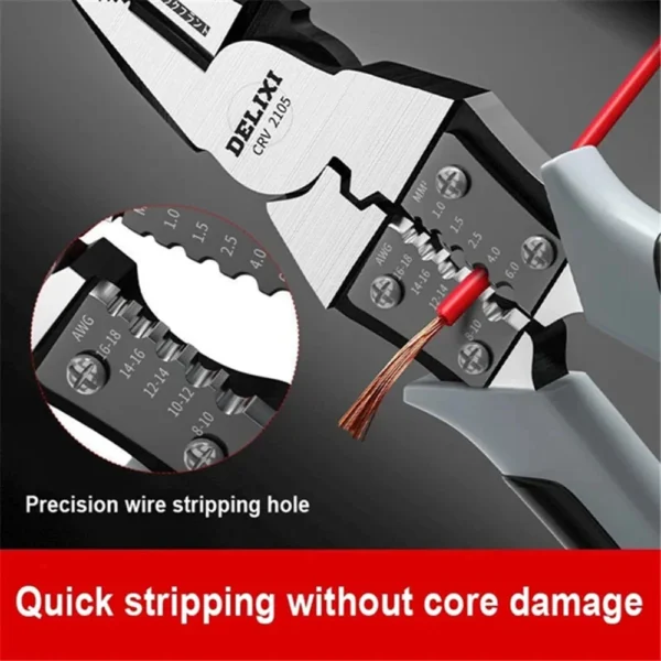 7/9 Inch Multifunctional Universal Diagonal Pliers Needle Nose Pliers Hardware Tools Universal Wire Cutters Electrician Tools - Image 3