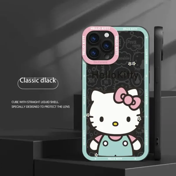 Case for Apple  11 14 Pro Max 13 12 Mini 15 plus Silicone Shell Phone Cover Shockproof Protective Funda Hello Kitty Cute - Image 2