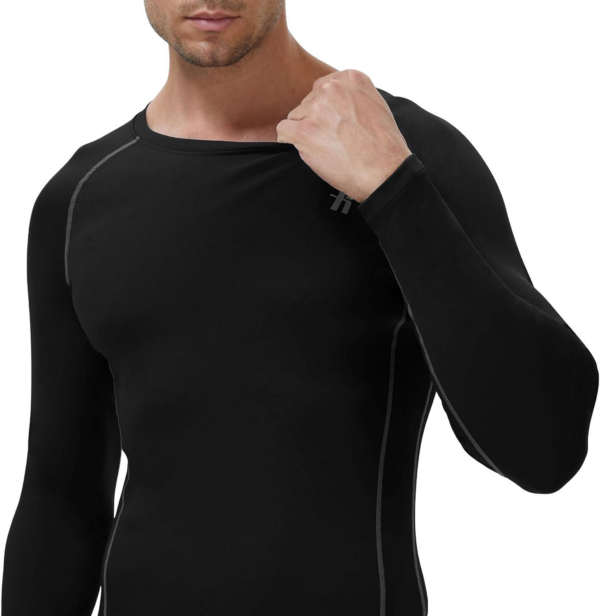 Compression Shirts for Men Long Sleeve Cool Dry Athletic Workout Tee Shirts Fishing Sun Shirts Sports Thermal Tights - Image 4