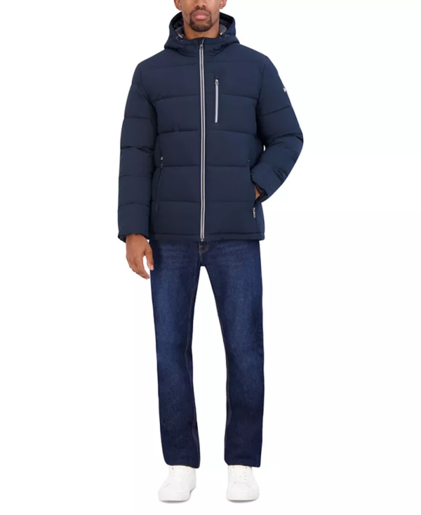 Men'S Quilted Hooded Puffer Jacket - Image 4